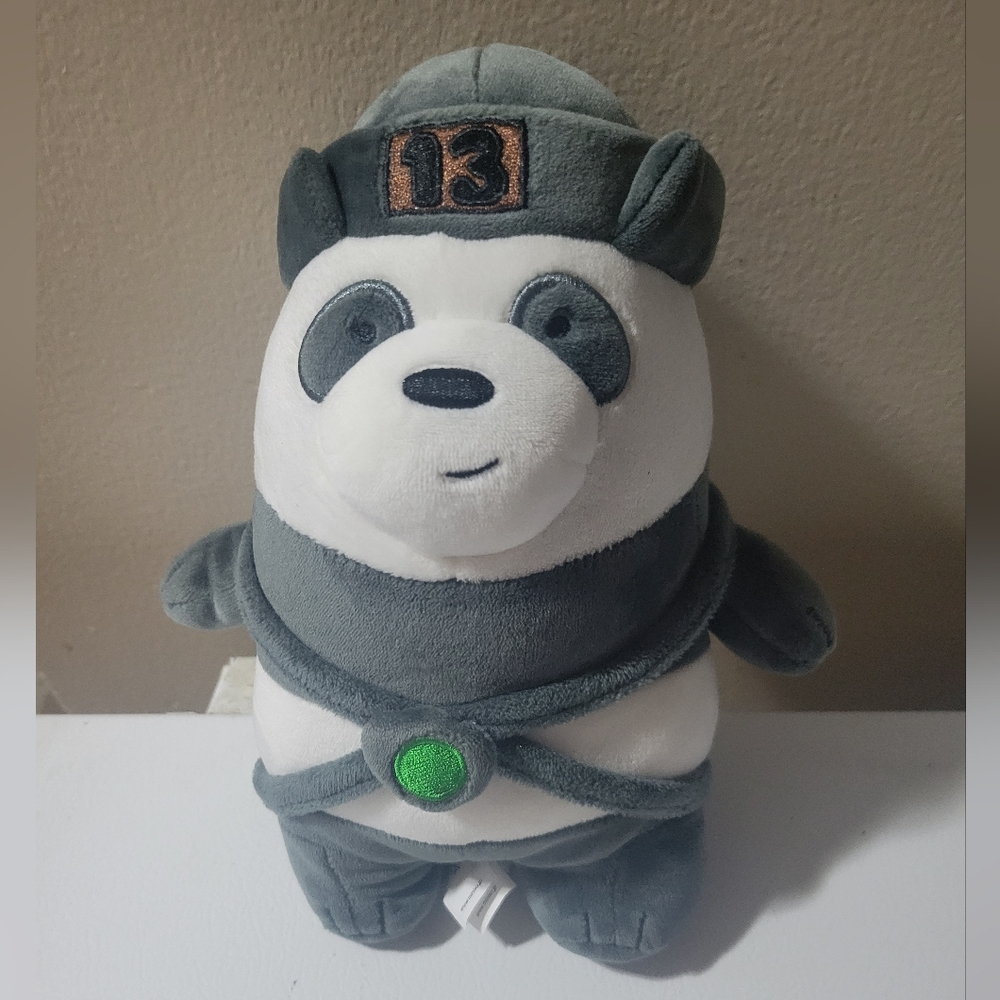 Minido We Bare Bears Plush Toy 10" with Hat Panda
